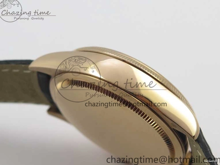 Markers Edition on Date BP Real Stick Cellini Black SA3165 RG 50519 Best Black Maker Dial Strap Leather 0725